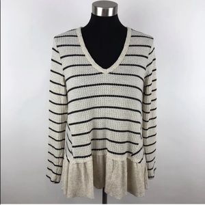 Eri + Ali Anthropologie Peplum Top